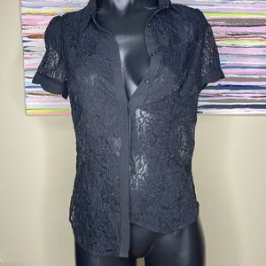 NEW BLACK LACE TOP